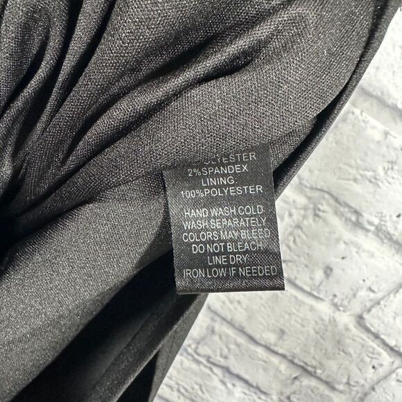 Lulus Black Endlessly‎ Endearing Short Scalloped High Neck Lined Dress Medium - Picture 8 of 8